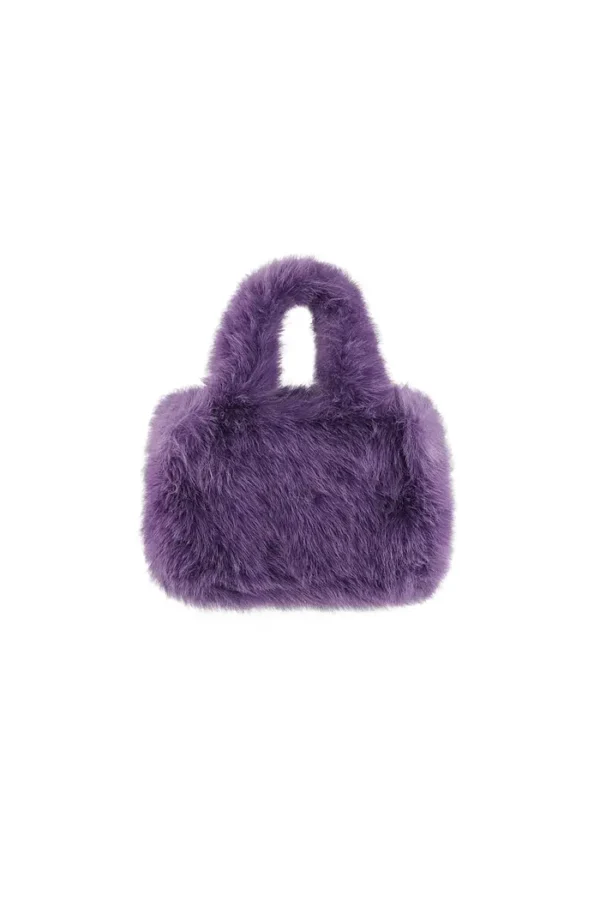 Gezellige fluffy tas - paars